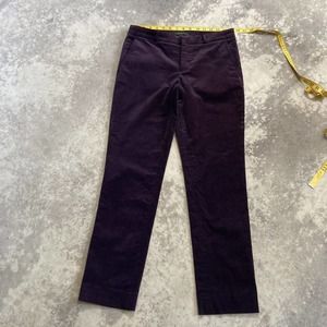 Banana republic Thin Corduroy Purple Ryan fit pants Mid Rise Women’s size 4